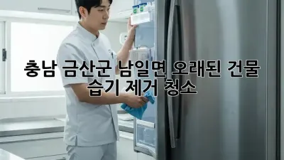 충남 금산군 남일면 오래된 건물 습기 제거 청소