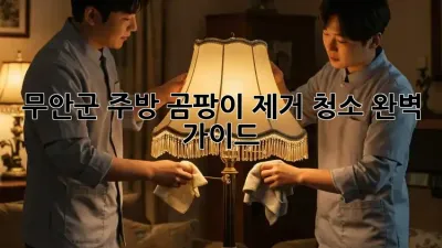 무안군 주방 곰팡이 제거 청소 완벽 가이드